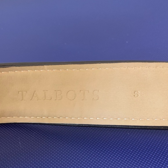 🔥Talbots Leather Black and White Belt - Picture 2 of 5